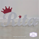 Nome com Coroa Letra Inicial e pinta Estrela
