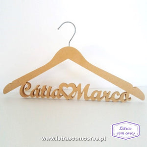 Cruzetas com 2 Nomes - 005 (Natural MDF)