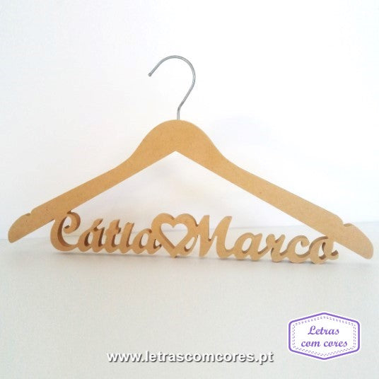 Cruzetas com 2 Nomes - 005 (Natural MDF)