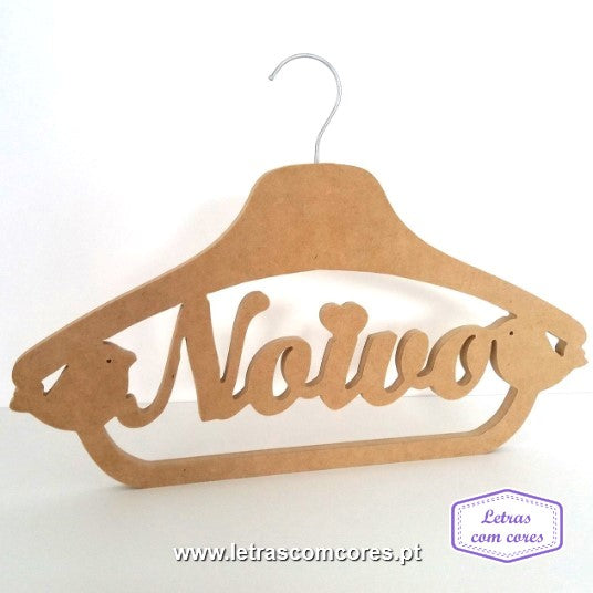 Cruzetas Noiva/Noivo - 005 (Natural MDF) - Com suporte Calças