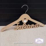 Cruzetas com 1 Nome - 018 (Natural MDF com Aplique 1 Cor)
