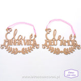 Placas Cadeira - Modelo 4 (Natual MDF)
