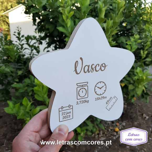 Estrela com Dados Nascimento