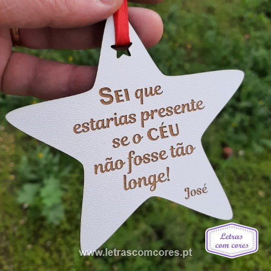 Bola Natal - Sei que estarias presente se o céu não fosse tão longe - com Nome