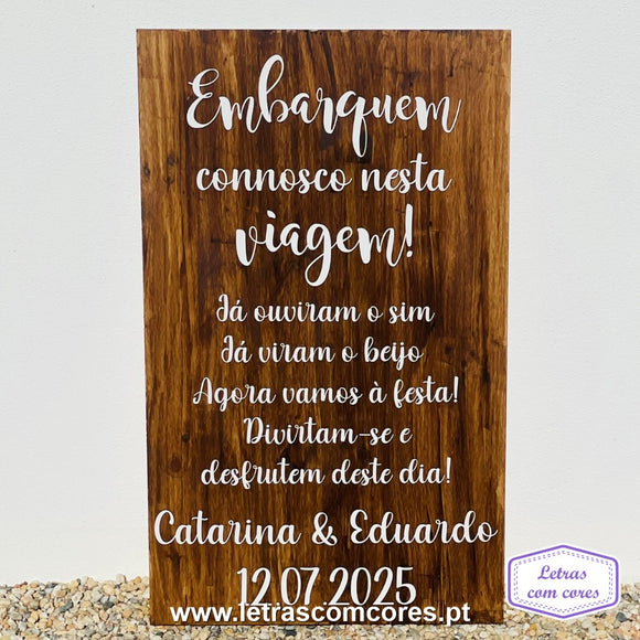 Placa Retangular Vertical - Modelo 1