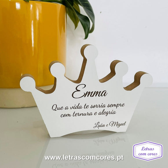 Coroa com Frase ou Dedicatória
