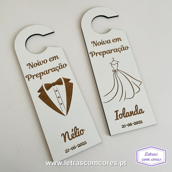 Noiva e Noivo em Preparação - modelo 1