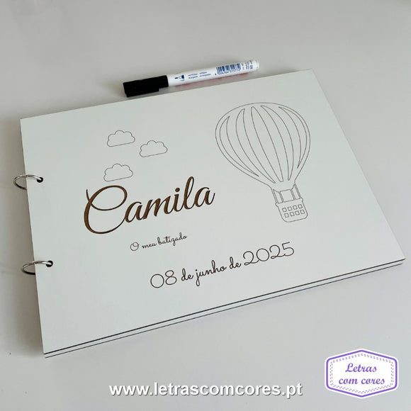 Nuvens com Balão Ar Quente