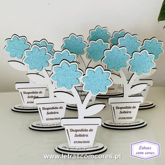 Vaso com Flor de Pousar com Base