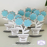 Vaso com Flor de Pousar com Base