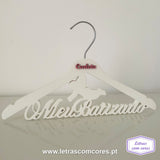 Cruzetas Batizado - 010 (Pintura 2 Cores com Nome)