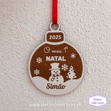 Bola Natal - Boneco Neve - O meu Primeiro Natal