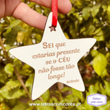 Bola Natal - Sei que estarias presente se o céu não fosse tão longe - com Nome