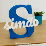 Inicial com Nome 17 / 18 cm (Pousar)