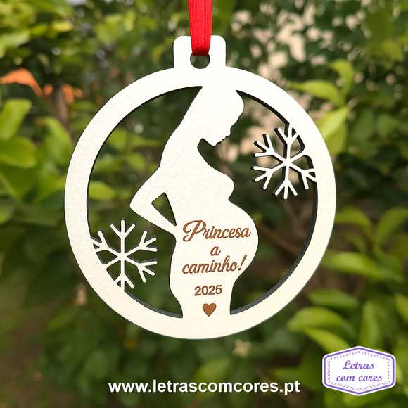 Bola Natal - Princesa/Príncipe a caminho - 2025