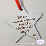 Bola Natal - Sei que estarias presente se o céu não fosse tão longe - com Ano