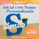 Inicial com Nome 17 / 18 cm (Pousar)
