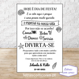 Placa Retangular Vertical - Modelo 2