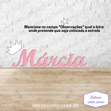Nome com Coroa Letra Inicial e pinta Estrela