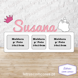 Nome com Coroa Letra Inicial e corpo Princesa no Final