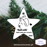 Bola Natal - Neste natal bate mais um coração - com Ano