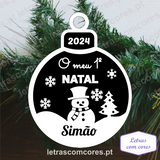 Bola Natal - Boneco Neve - O meu Primeiro Natal