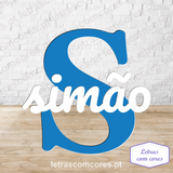 Inicial com Nome 17 / 18 cm (Pousar)