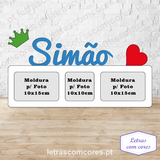 Nome com Coroa Letra Inicial e Coração no Final