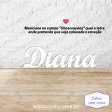 Nome com Letra Coração