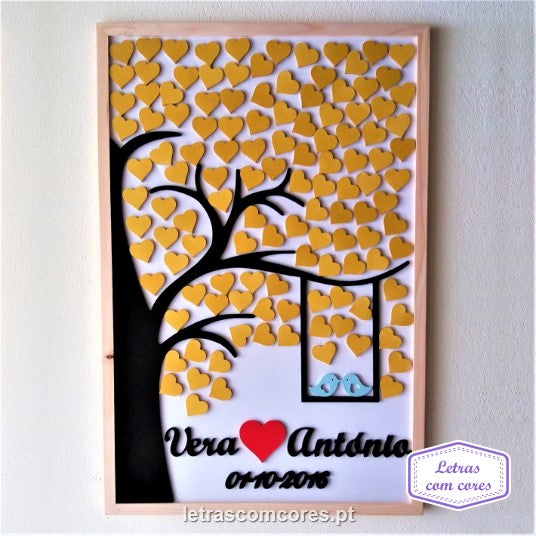 Árvore e Baloiço com 2 passarinhos