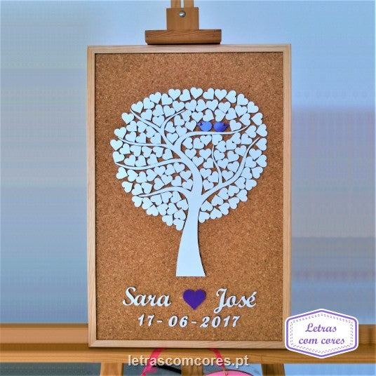 Árvore com 2 passarinhos - Modelo 2