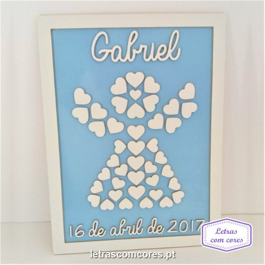 Corações em Forma de Anjo