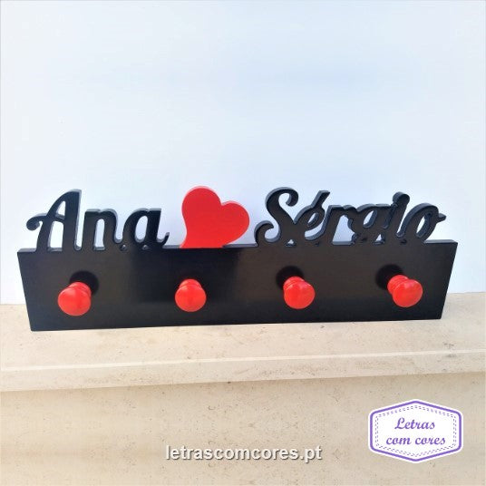 Nomes com Coração ao centro