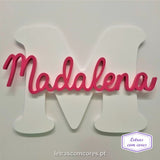 Inicial com Nome 40 / 50 cm (Parede)