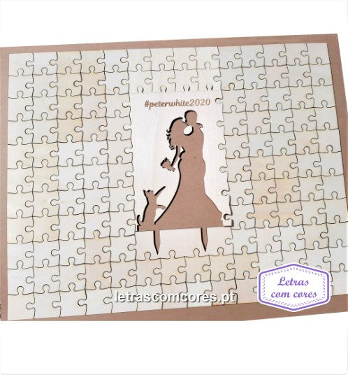 Puzzle Retangular com topo de bolo