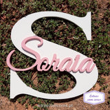 Inicial com Nome 40 / 50 cm (Parede)