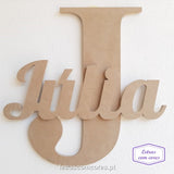 Inicial com Nome 40 / 50 cm (Parede)