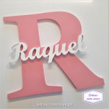 Inicial com Nome 40 / 50 cm (Parede)