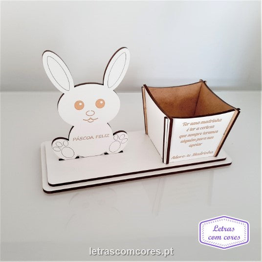 Vaso com Coelho - Modelo 1