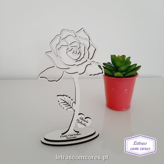 Rosa de Pousar com Base