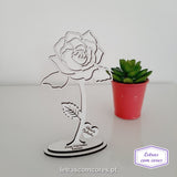 Rosa de Pousar com Base