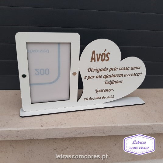 Coração - Moldura 10x15 - Vertical