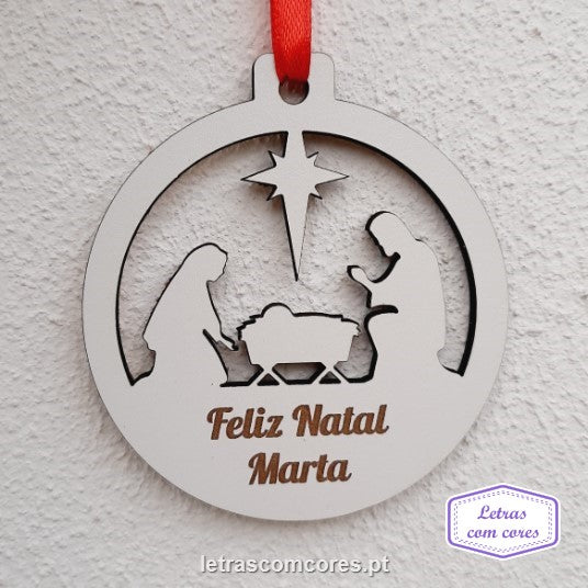 Bola Natal - Sagrada Família - Presépio