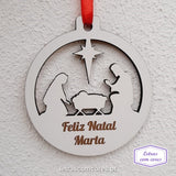 Bola Natal - Sagrada Família - Presépio