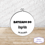 Circulo Simples com Coração (Íman)