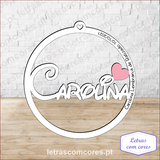 Circulo Simples com Coração e Letra Disney
