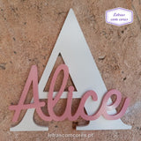 Inicial com Nome 40 / 50 cm (Parede)